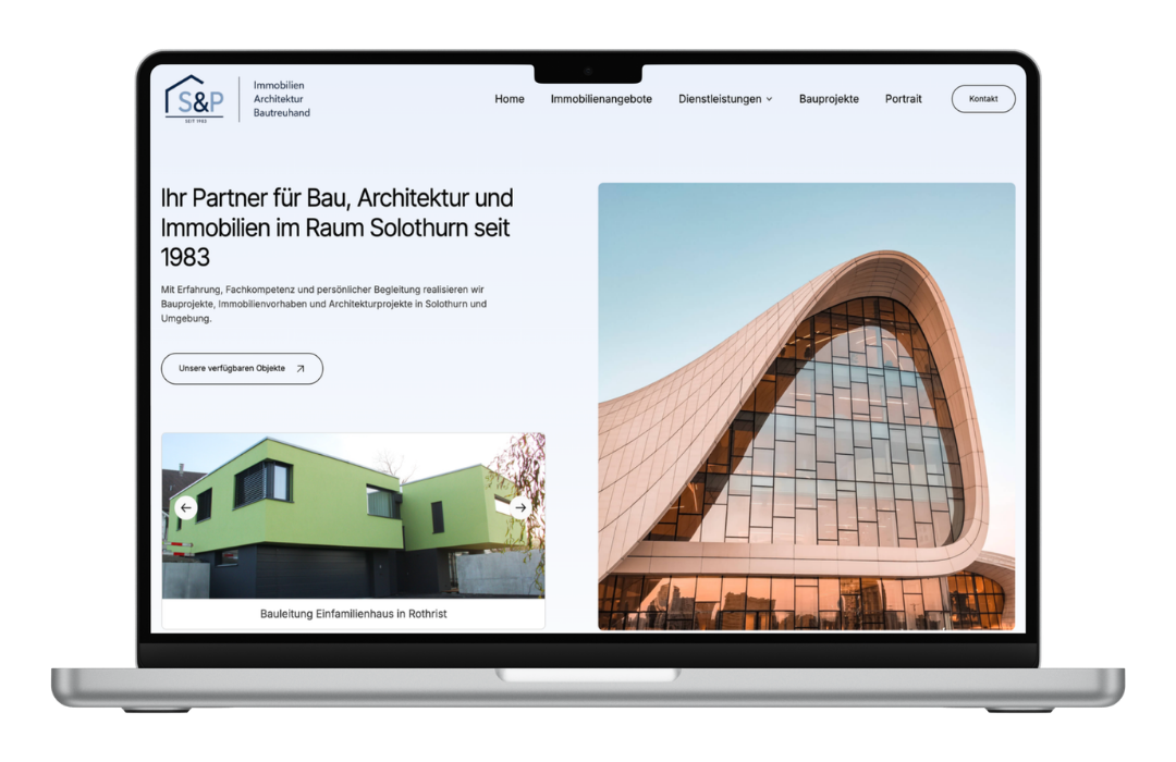 Website Referenz von Stevanin & Partner GmbH